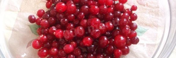 клюквенный мусс