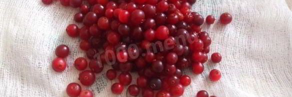 клюквенный мусс