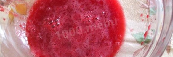 клюквенный мусс