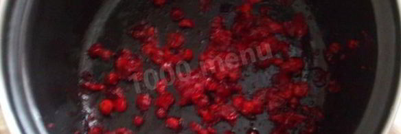 клюквенный мусс