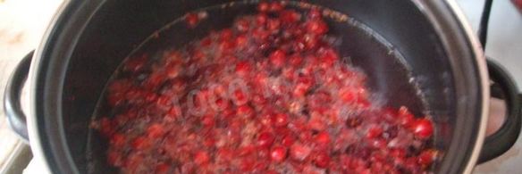 клюквенный мусс