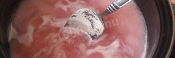 клюквенный мусс