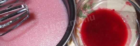 клюквенный мусс