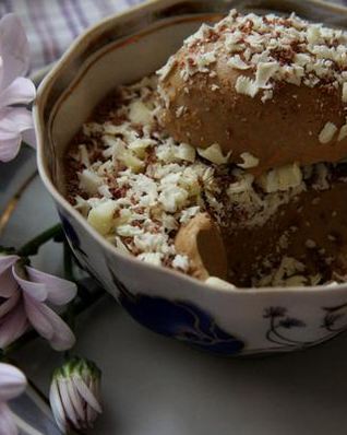 Кофейный крем-мусс с белым шоколадом