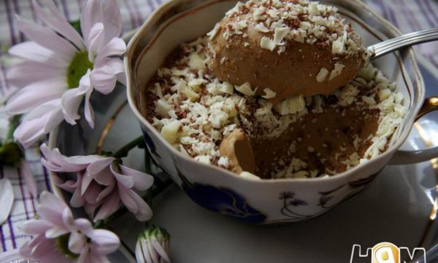 Рецепт кофейного крема-мусса с белым шоколадом