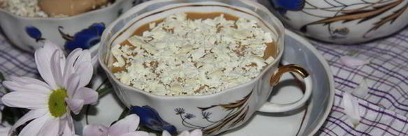 кофейный крем-мусс с белым шоколадом