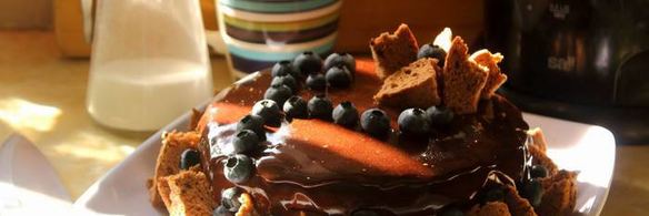 лимонно-шоколадный муссовый торт