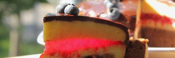 лимонно-шоколадный муссовый торт