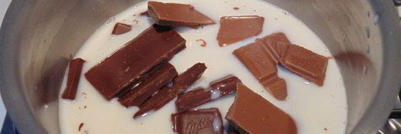 мандариновое желе с шоколадным муссом