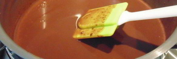 мандариновое желе с шоколадным муссом