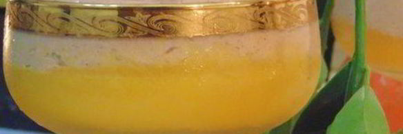 мандариновое желе с шоколадным муссом