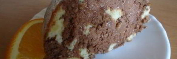 миндальный рулет с шоколадным муссом