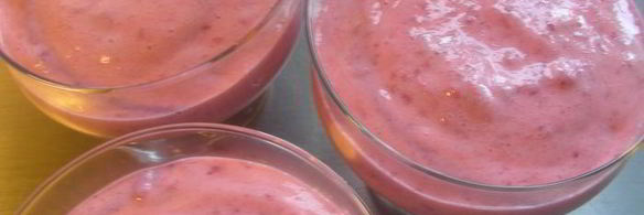 мусс из малины и сгущенного молока