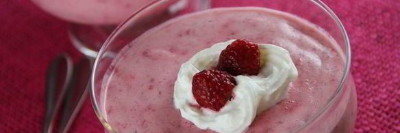 мусс из малины и сгущенного молока