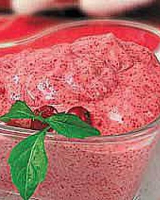 Мусс клюквенный