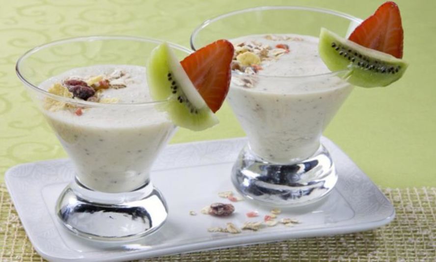 Рецепт мусса с киви и клубникой