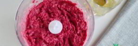 пикантный свекольный мусс с селедкой