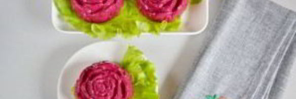 пикантный свекольный мусс с селедкой