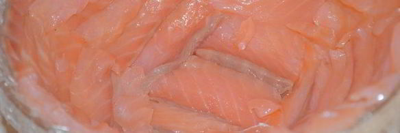 праздничный цукотто из форели с нежнейшим креветочным муссом, огурцом и сливочным кремом