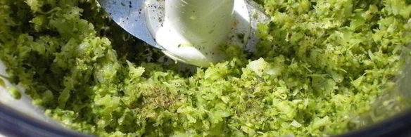 рыбный террин с креветочным муссом на подушечке из брокколи