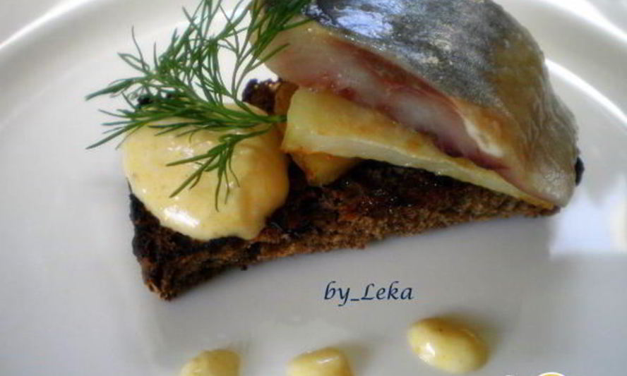 Рецепт сельди с картофелем и муссом из хрена