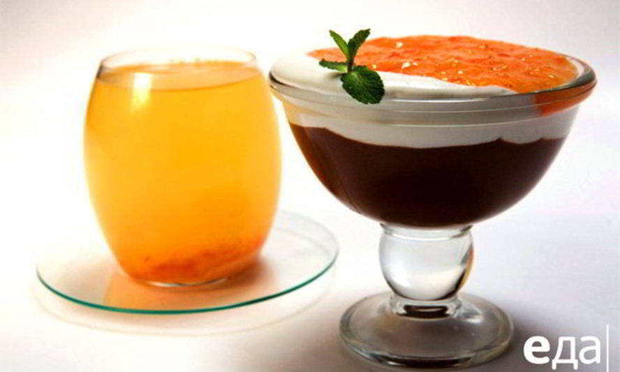 Рецепт шоколадного мусса с хурмой