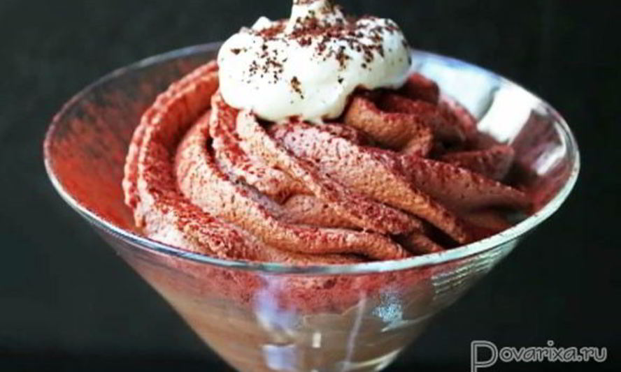 Рецепт шоколадного мусса тирамису