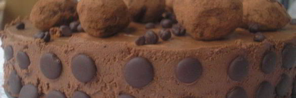 шоколадный торт-мусс с кофейно-карамельными трюфелями