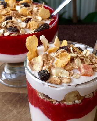 Творожно-ягодный мусс