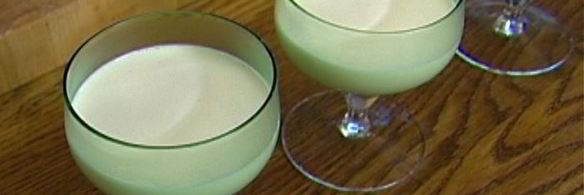 панна котта с абрикосовым муссом