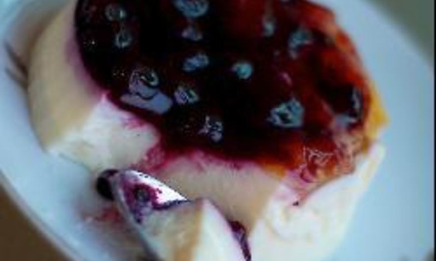 Рецепт панны-котты с черникой