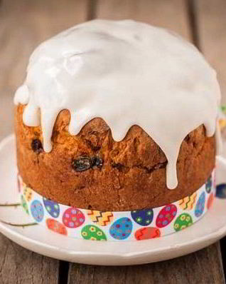 Глазурь для кулича нелипкая