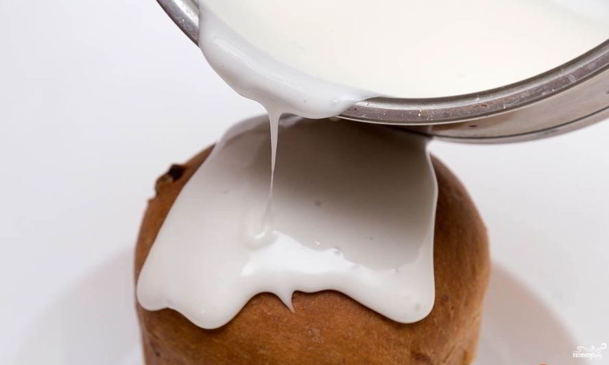 Рецепт глазури дли куличи жидкой