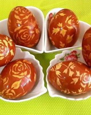 Красивые пасхальные яйца с рисунком