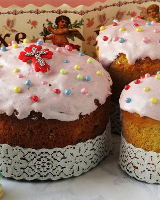 Кулич на александрийском тесте с кардамоном