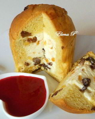 Кулич с домашним мороженым