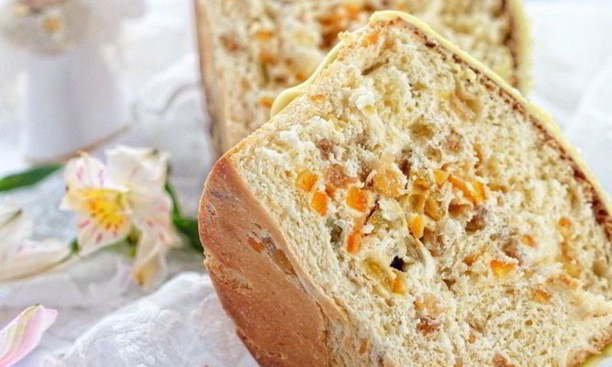 Рецепт кулича с изюмом, цукатами и вяленой клюквой