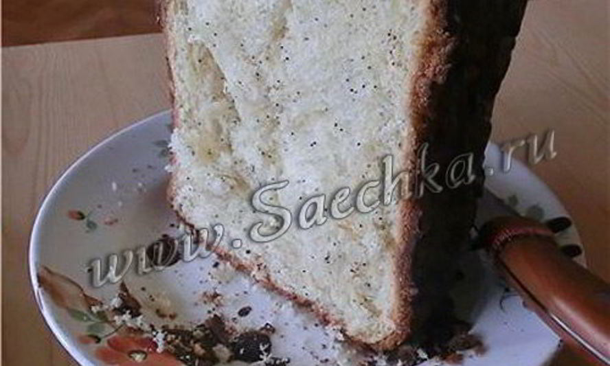 Рецепт кулича с маком в хлебопечке