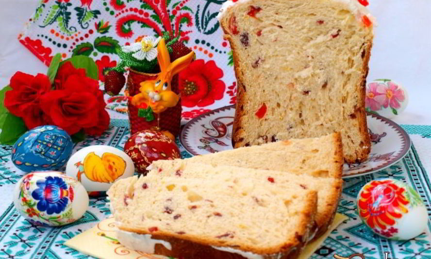 Рецепт кулича с вяленой клюквой в хлебопечке