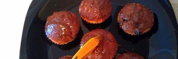 куличики малышки с грушей и шоколадом