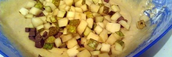 куличики малышки с грушей и шоколадом