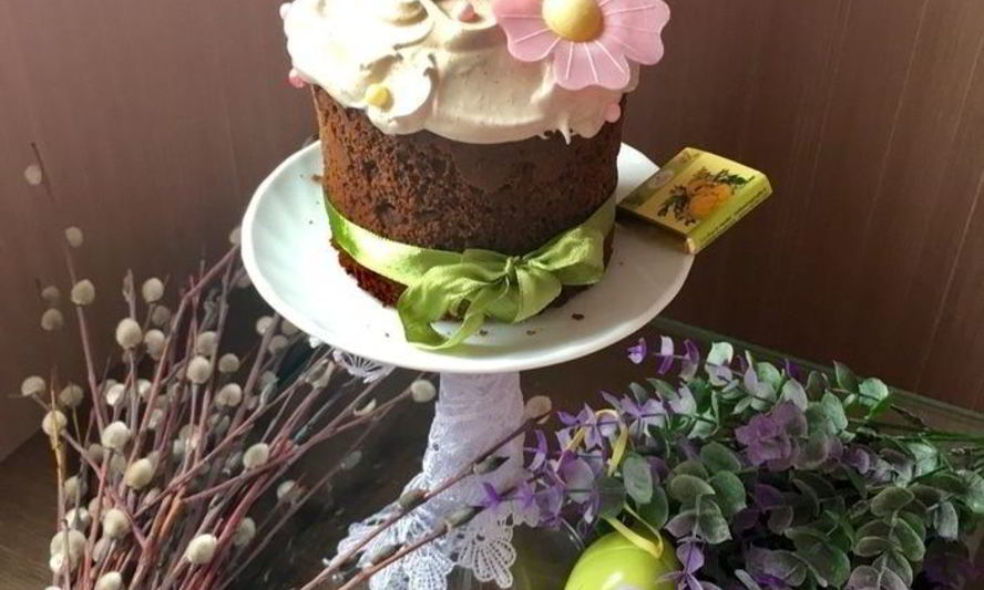 Рецепт необычного шоколадного кулича