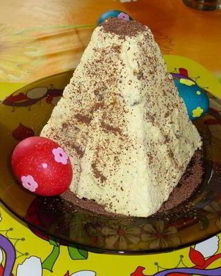 Нежная заварная Пасха с шафраном