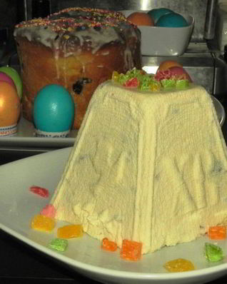 Пасха из заварного творога