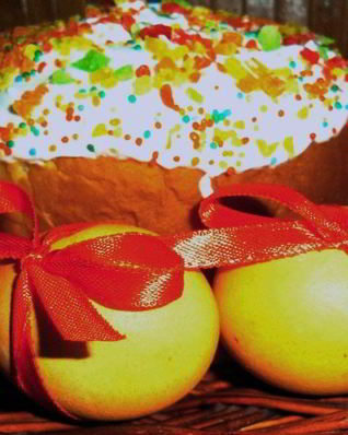 Пасхальный кулич на желтках с ванилью