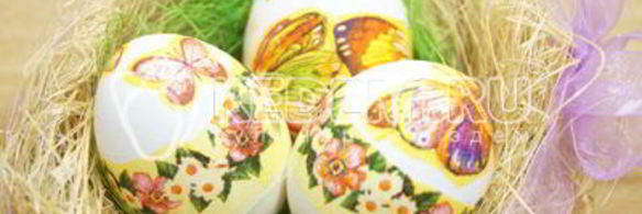пасхальные яйца бабочки-цветочки