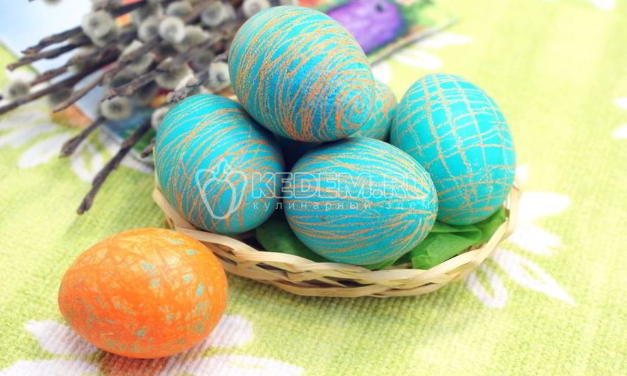Рецепт пасхальных яиц карандашных
