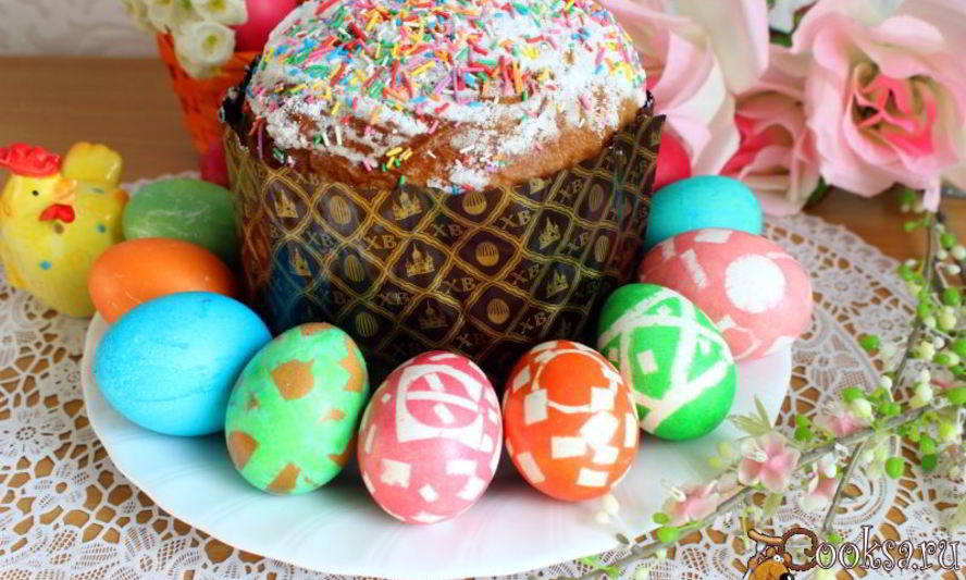 Рецепт пасхальных яиц с рисунками