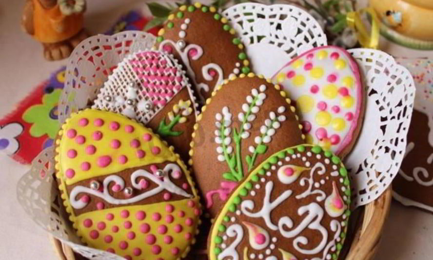 Рецепт расписных пряников пасхальных яйца имбирные