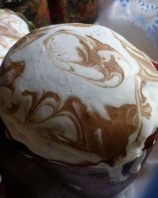 Сахарная глазурь на желатине для куличей